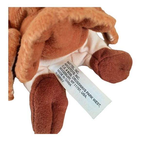 Owl Winnie the Pooh Bird Plush Stuffed Animal Bean Bag Mattel Brown Tan Lovey - Picture 4 of 4